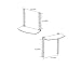 Impact Mounts Glass Shelf Above OR Under TV Wall Mount Bracket DVD DVR Cable Box Game System (Single Shelf)