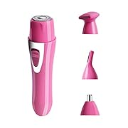 Electric Lady Shaver 4 in 1 Women Trimmer USB Rechargeable Bikini and Body Trimmer Facial Hair Clippers Nose Trimmer…