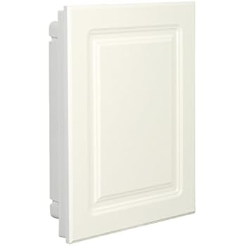 American Pride 9612RP1AR - Recessed White Raised Panel Door Plastic Medicine Cabinet 16
