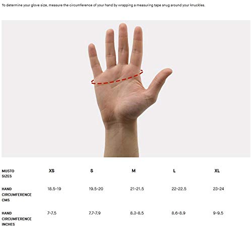 Musto Essential Sailing Yachting and Dinghy Long Finger & Short Finger Sailing Yachting and Dinghy Gloves Red - Easy Stretch - Thumbnail 3
