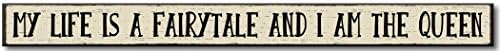 Life is a Fairytale - Skinny Wooden Sign by My Word!