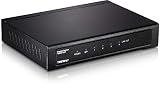 TRENDnet 4-Port Gigabit Switch with SFP Slot, 10 Gbps Switching Capacity, Fanless, Metal Housing, Magnet Mount, Lifetime Protection, TEG-S51SFP