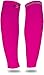 Calf Compression Sleeve for Men & Women (20-30mmHg) - Best Calf Compression Socks for Running, Shin Splint, Calf Pain Relief, Leg Support Sleeve for Runners, Medical, Air Travel, Nursing, Cycling (Large / X-Large (15.5-19.5 Calf), Pink)