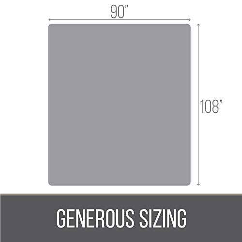 The Connecticut Home Company Luxury Shag Bed Throw Blanket, King Size