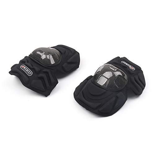 4x Adults Carbon Fiber Knee Pad Shin Armor Guard Motorcycle Bike Protector Gear - Thumbnail 4