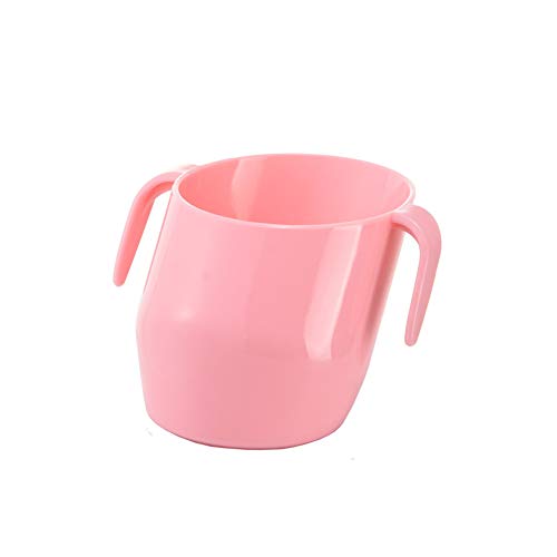 Baby Drink Training Cup Toddler First Cup Trainer Water Cup Oblique Learn Drinking Bottle Pink