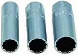 Laser 7295 Thin Wall Spark Plug Socket Set 3/8 D 3pc 14/16/18mm view 4