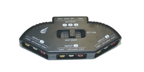 image for Mycarryingcase Audio Video RCA Composite AV Video Game Selector Switch