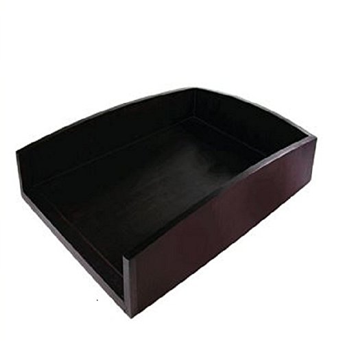 Artistic Sustainable Bamboo Curves Letter Tray 8.5 x 11 Inches, Black Coffee (ART11002C)