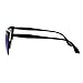 SA106 Womens High Point Squared Half Rim Look Cat Eye Sunglasses Black Blue
