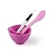 ReNext 4 in 1 DIY Makeup Set Mask Bowl Gauge Stick Brush, Pink