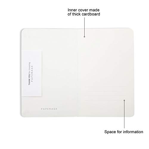 2-Pack Pocket Notebook Journal Notepad Small, College Ruled, 3.6" x 5.5", Faux Leather Soft Cover Mini Journal, 100 GSM Thick Paper, Inner Pocket (Skyblue Lined) - Thumbnail 2
