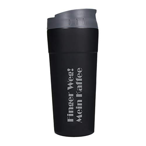 elasto Coffee to Go Becher Personalisierter Kaffeebecher mit Namen 500ml Doppelwandig vakuumisolierter Isolierbecher mit…