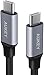 AUKEY USB C to USB C Cable 3ft USB 2.0 Type C Cable 60W Fast Charge Braided Nylon Charging Cord for Samsung Galaxy Note 9 8 S10+ S10e Fold S9 S8+, Nexus 6P 5X, MacBook Pro, and More