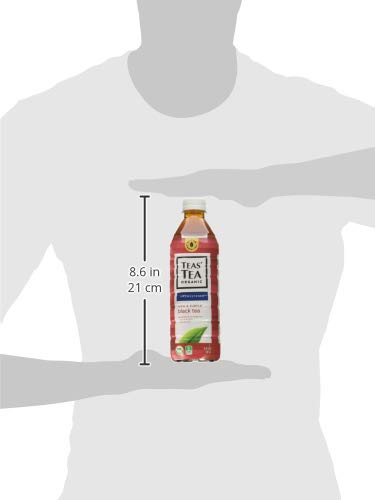 Teas' Tea Unsweetened Organic Black, 16.9 Ounce (pack Of 12)
