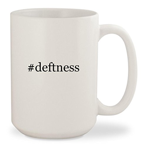 Click Here to See More Images #deftness - White Hashtag 15oz Ceramic Coffee Mug Cup