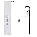 Rirether Lightweight Aluminum Alloy Walking Cane, Adjustable Walking Stick Balancing Mobility Aid, Portable Sturdy Telescoping Cane with Anti-Slip Tip, Carrying Bag (2Tips)