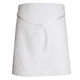 Chef Designs 1790WH Adult's 4-Way Bar Apron White One Size