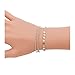 Boosic Multi Layer Bracelets Disc Satalite Chain Link Bracelets Minimalist Jewelry For Women Silver Tone