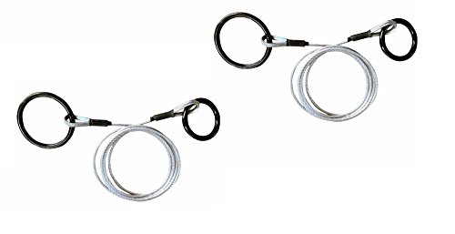 Laser 2 Pack 42943 Log Choker Cable with Tow Rings 3/16" x 10' - Thumbnail 3