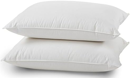 Luxuredown Down and Feather Pillows, Queen Size, Set of 2