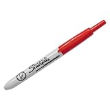 Sharpie Retractable Permanent Marker, Ultra Fine Tip, Red
