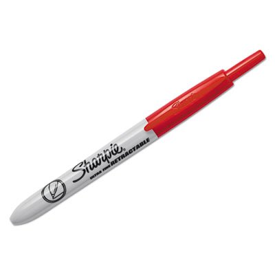 Sharpie Retractable Permanent Marker, Ultra Fine Tip, Red