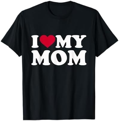 Amazon.com: I Love My Girlfriend's Mom Funny Red Heart White Text