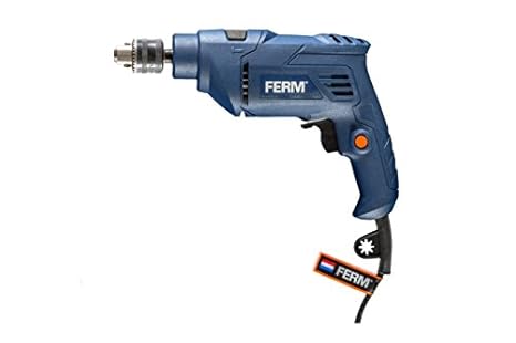 Ferm 10mm Impact Power Drill 500W with 2M Cable and Reversible Function (Blue)