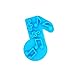 Blacklip 2PCS Silicone Candy Making Molds Chocolate Molds for Home Baking Color Random (Guitar&Note)