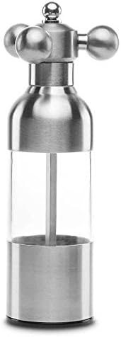 LETOOR Pepper Grinder Salt Miller Adjustable Ceramic Grinder Visible Capacity Stainless Steel Kitchen Tools for Hotel Home Restaurant&amp; Hotel