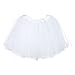 My Lello White Little Girls Tutu 3-Layer Ballerina (10 mo - 3T)