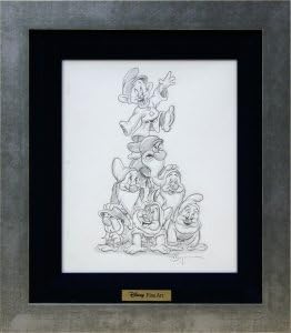 Amazon ディズニーファインアート デッサン ピラミッドの頂点 ティム ロジャーソン アートフレーム ポスター オンライン通販