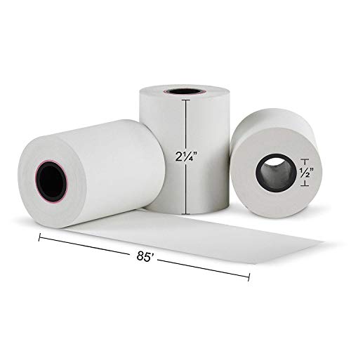 ACYPAPER, 2 1/4" x 85' Thermal Receipt Paper Rolls, Credit Card Paper, (10 Rolls) - Thumbnail 2