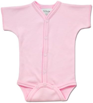 Itty Bitty Baby Snap Front Pink Diaper Shirt - Preemie