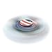 Fidget Spinner flag, Alled Hand Spinner Toy Stress Reducer, 1-3 Mins Spins Tri-Spinner Finger Toy Focus Toy Relieves ADHD EDC Anxiety for Adults and Kids with 2 Gift Nail File (Flag)