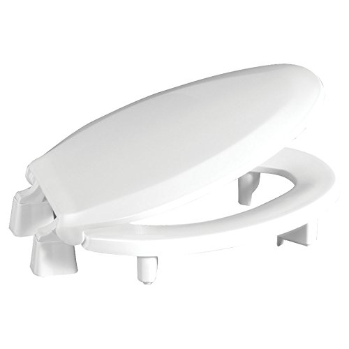 Centoco 3L800STS-001 Elongated 3" Lift, Raised Plastic Toilet Seat, Closed Front with Cover, ADA Compliant Handicap Medical Assistance Seat, White
