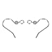 VALYRIA 50pcs Hypo Allergenic Stainless Steel Earring Hooks,15mmx15mm
