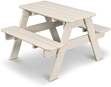Amazon Com Polywood Kt130sa Kids Picnic Table Sand Patio Furniture Garden Outdoor
