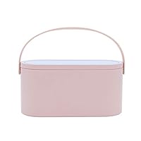 Hankyky Travel Makeup Case Portable Cosmetic Organizer Storage Box with LED Lighted Mirror Cover Cosmetic Travel Carrying Cases