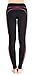 EAST HONG Women's Yoga Leggings Exercise Workout Pants Gym Tights (M, Black/Rose)