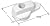 Andersen Screen Door Latch in White 1991 to Present