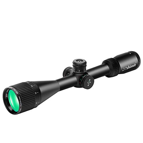 Shimit 312X44 AO Hunting Rifle Scope with Locking Turrets, 3.9Inch