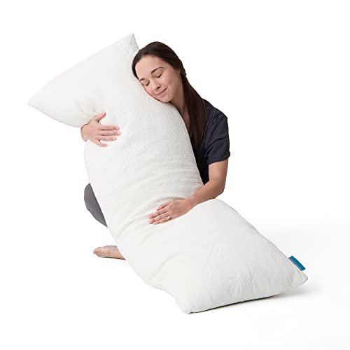 Lucid Body Pillow Shredded Memory Foam Pillow 20 x 54 inches Body