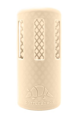 BottleArmor Protective Silicone Sleeve for Hydro Flask Water Bottles with DropShield Technology (Cream, 32 oz)