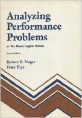 Analyzing Performance Problems Or You Really Oughta Wanna Robert Frank Mager Peter Pipe 9780822443360 Amazon Com Books