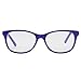 kirka Kids Blue Light Blocking Glasses, Anti Eye Strain Computer Glasses, UV Filter Blue Blocker Glasses for Boys Girls, Gaming Reading Glasses Non Prescription with Round Violet Glasses Frame