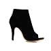 leanna Women's Peep Toe Sexy High Heels Ankle Pumps Cutout Ankle Black Booties 4 B (M) US