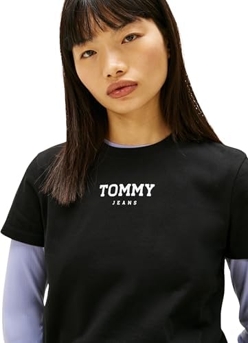 Tjw Reg Essential Logo 2 Tee EXT Dw0dw21842 S/S T-Shirt pour Femme Noir Taille XL, Noir (Noir)., XL