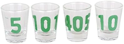 Sisters of LA Freeways Shot Glasses 4 Set Printed with Organic Ink